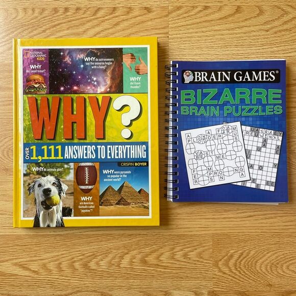 NEW Bundle of National Geographic Kids Book and Brain Puzzle Games Book - Picture 1 of 12